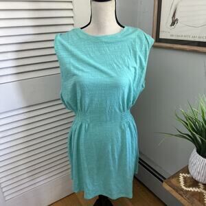 Z SUPPLY Womens Dress Large Green Rowan Textured Knit Summer Coastal Casual